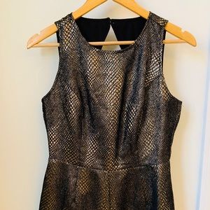 Bronze snake print romper!